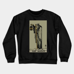 The Hermit Tarot Card Crewneck Sweatshirt